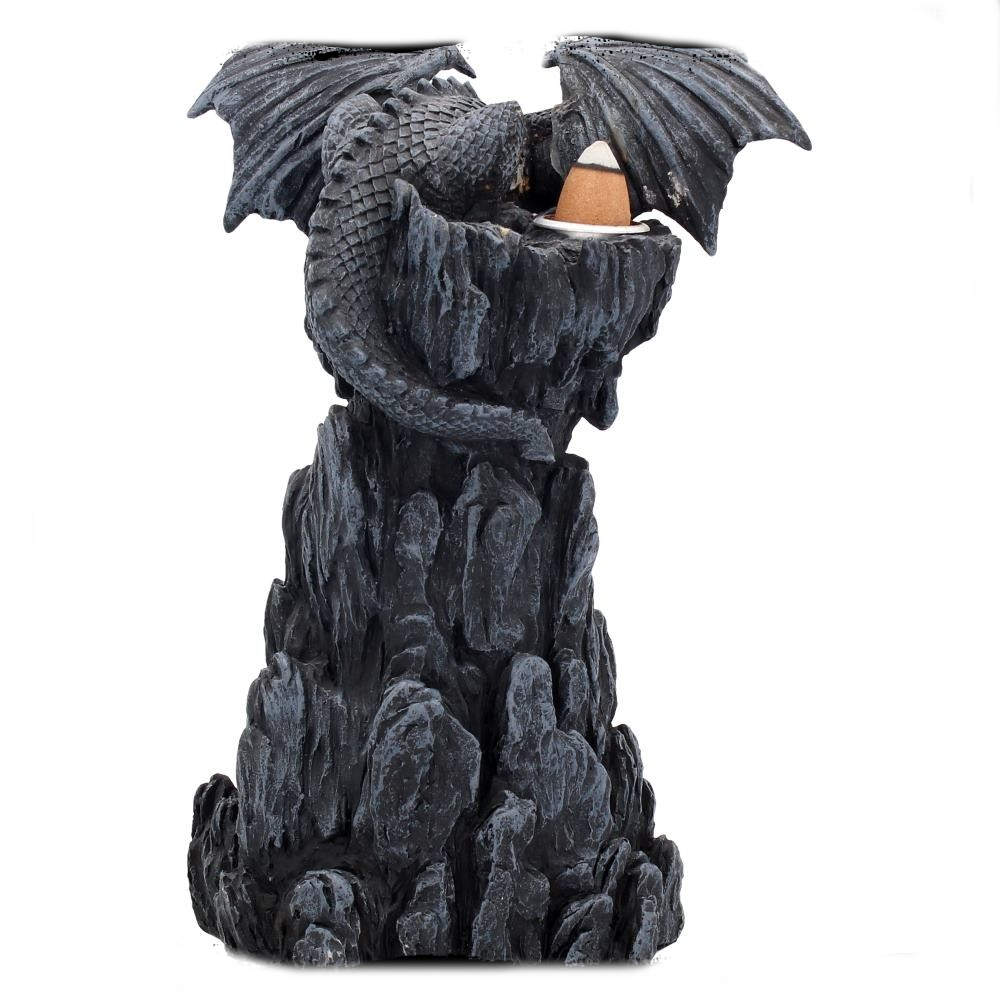 Nemesis Now - Dragon Rückfluss Weihrauchbrenner - Schwarz